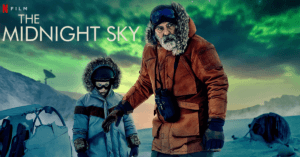 Poster Netflix film The Midnight Sky met George Clooney