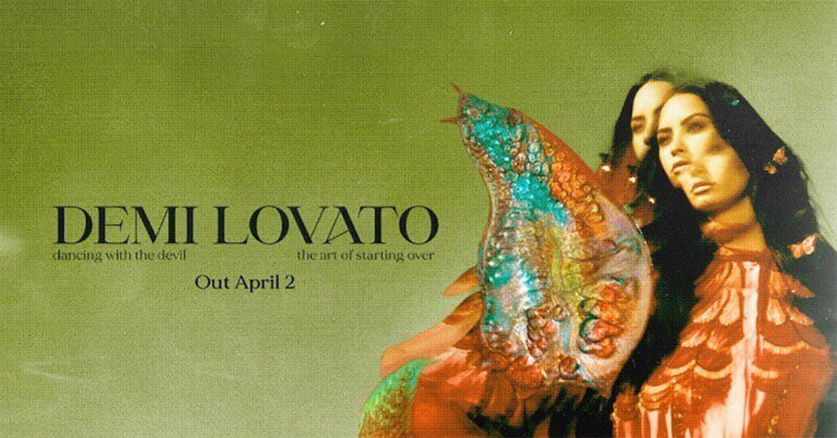 Cover art Demi Lovato album Dancing with the devil...The Art of starting over