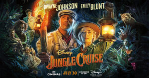 Disney’s Jungle Cruise met Dwayne Johnson en Emily Blunt recensie review banner