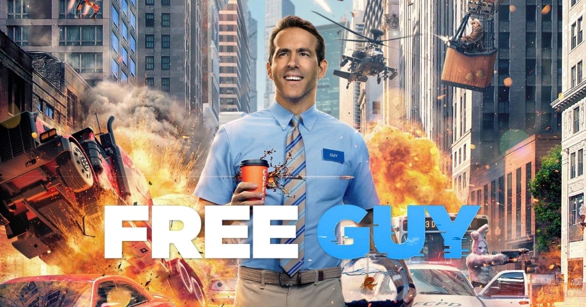 Free Guy review recensie Ryan Reynolds poster
